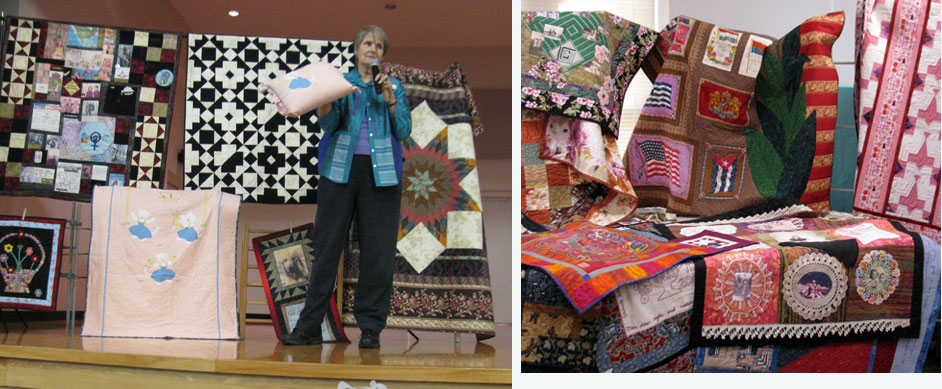 Paula speaking at 2013 Quilt Congress in Russellville, AR