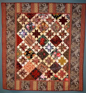 Wallflower was inspired by a circa 1890 quilt made in new Jersey by an unknown woman.